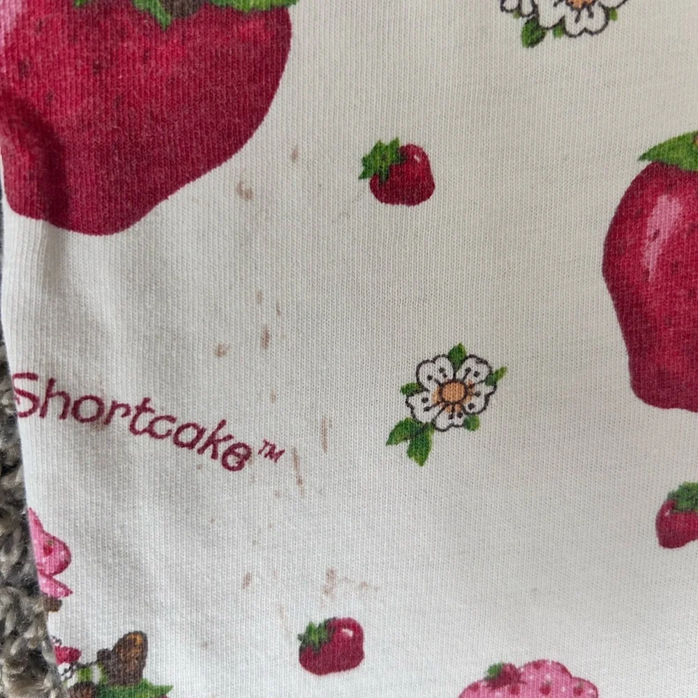 Vintage Gen X Strawberry Shortcake Pajama Pants size XS-S - Picture 8 of 9
